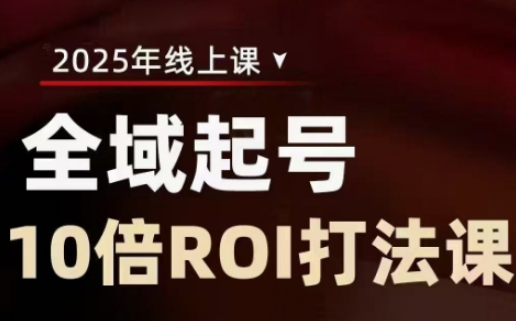 2025全域起号10倍ROI打法课，助你提升直播间的投资回报率-chywc