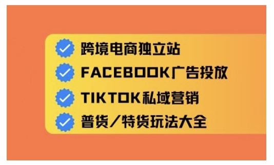 跨境电商独立站及全域流量营销，从0基础快速入门并精通跨境电商运营-chywc