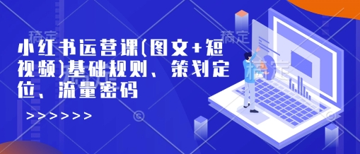 小红书运营课(图文+短视频)基础规则、策划定位、流量密码-chywc