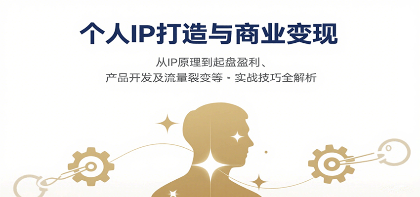 个人IP打造与商业变现，从IP原理到起盘盈利、产品开发及流量裂变等实战技巧全解析-chywc