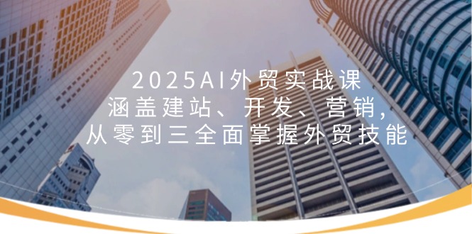 2025AI外贸实战课：涵盖建站、开发、营销, 从零到三全面掌握外贸技能-chywc