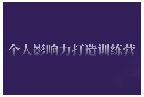 个人影响力打造训练营，掌握公域引流、私域运营、产品定位等核心技能，实现从0到1的个人IP蜕变-chywc