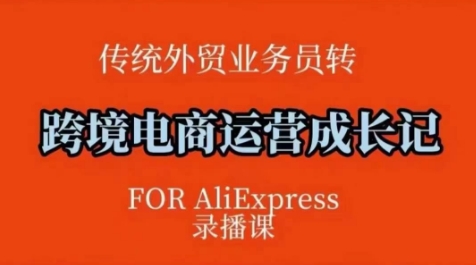 跨境电商速卖通运营课，​运营方法论+后台实操，逻辑清晰-chywc