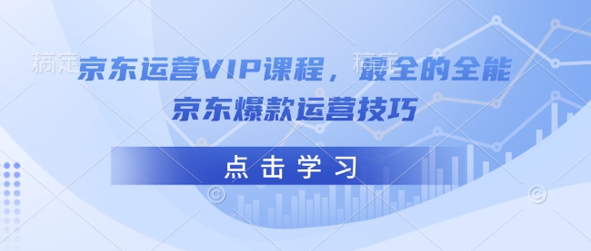 京东运营VIP课程，最全的全能京东爆款运营技巧-chywc