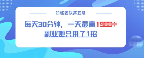 副业她只用了1招，每天30分钟，无脑二创，一天最高1.5k-chywc