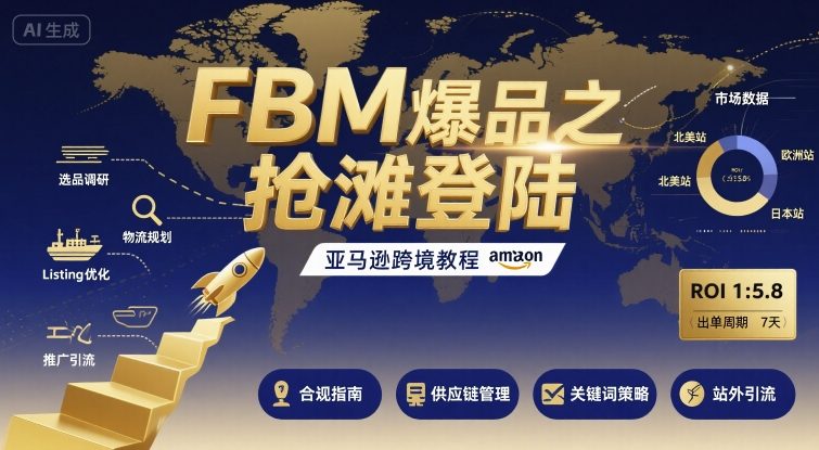 FBM爆品之抢滩登陆-亚马逊跨境教程-chywc
