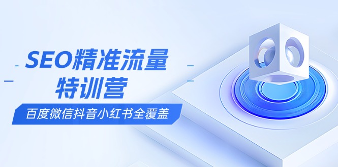 SEO精准流量特训营，百度微信抖音小红书全覆盖，带你搞懂搜索优化核心技巧-chywc