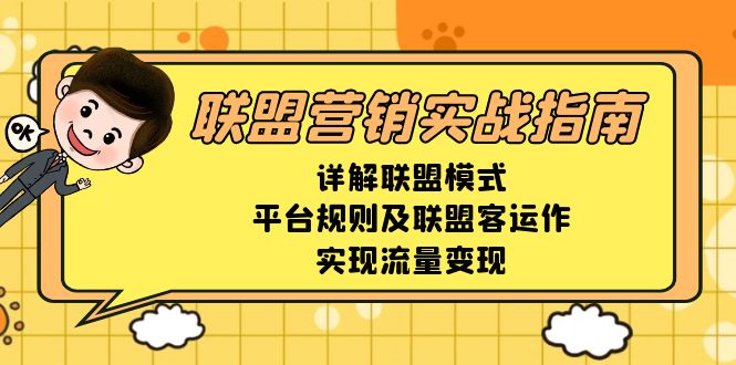 联盟营销实战指南，详解联盟模式、平台规则及联盟客运作，实现流量变现-chywc