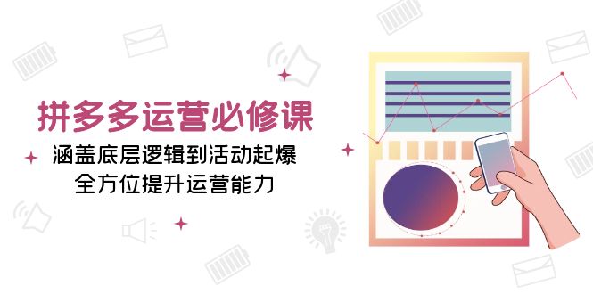 拼多多运营必修课：涵盖底层逻辑到活动起爆，全方位提升运营能力-chywc