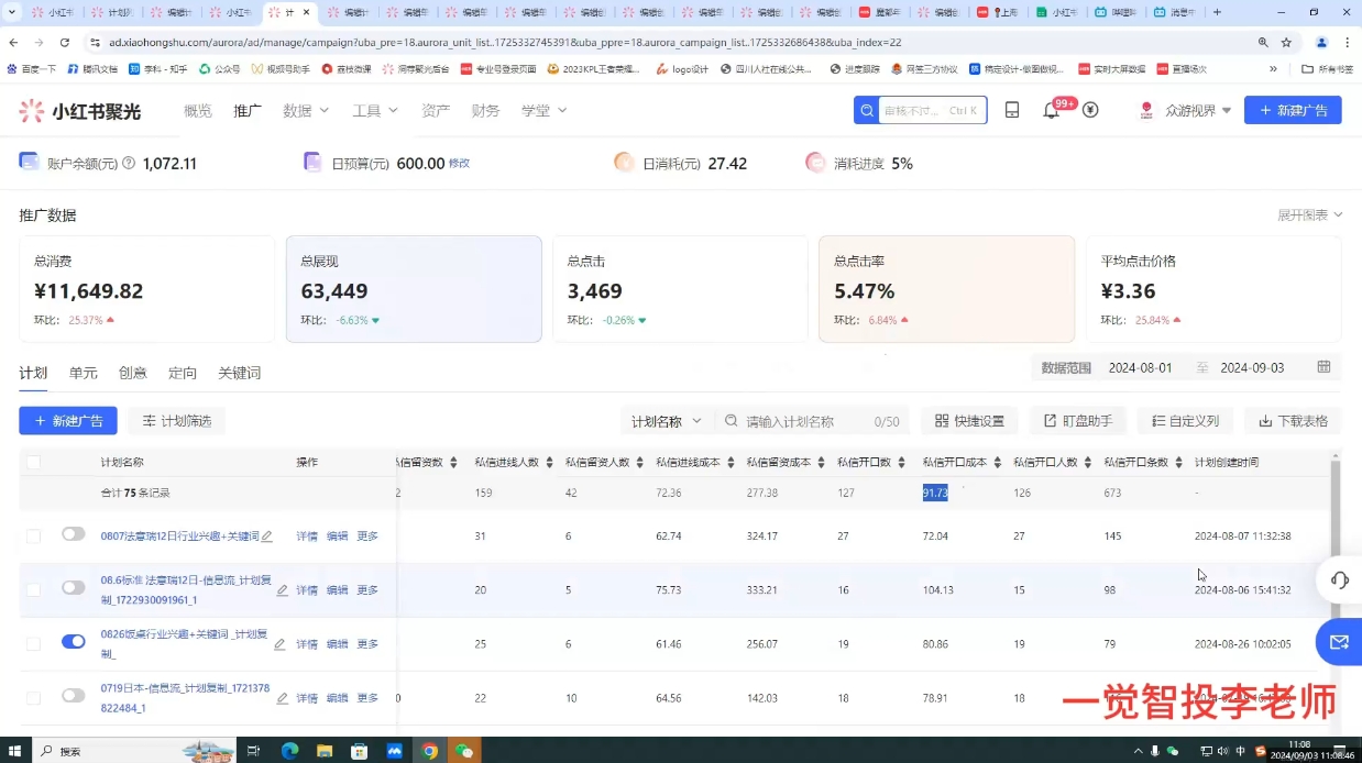 李老师·小红书运营投流，0基础实战教学-chywc