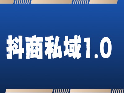 抖商服务私域1.0，抖音引流获客详细教学-chywc