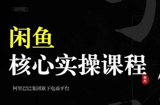 2024闲鱼核心实操课程，从养号、选品、发布、销售，教你做一个出单的闲鱼号-chywc