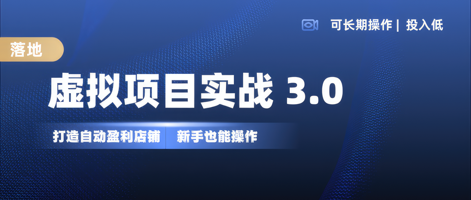 虚拟项目实操落地 3.0,新手轻松上手，单品月入1W+-chywc