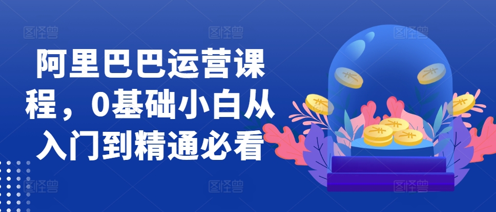 阿里巴巴运营课程，0基础小白从入门到精通必看-chywc