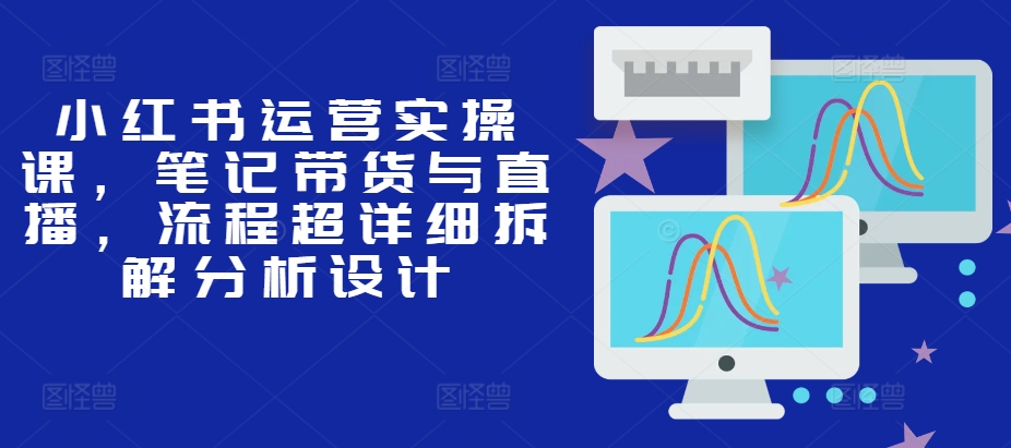 小红书运营实操课，笔记带货与直播，流程超详细拆解分析设计-chywc