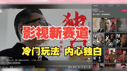 最新影视解说玩法，人物独白，30天涨粉24万+，全流程拆解【揭秘】-chywc