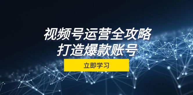 视频号运营全攻略，从定位到成交一站式学习，视频号核心秘诀，打造爆款…-chywc
