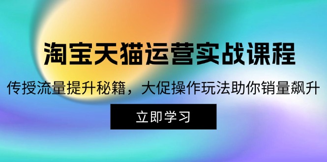 淘宝&天猫运营实战课程，传授流量提升秘籍，大促操作玩法助你销量飙升-chywc