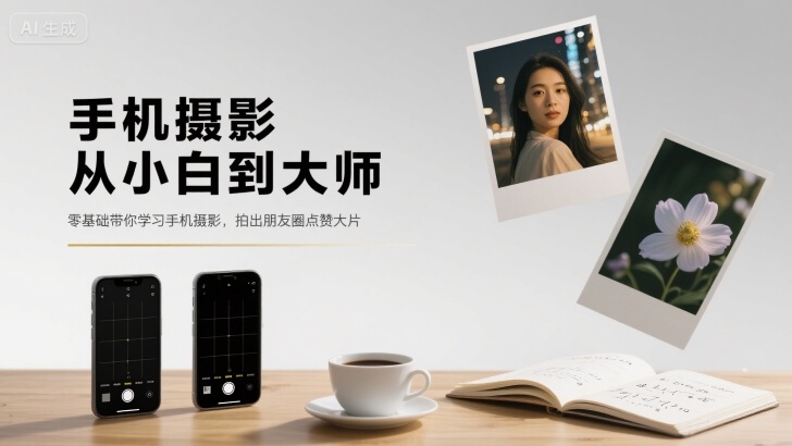 手机摄影从小白到大师，零基础带你学习手机摄影，拍出朋友圈点赞大片-chywc