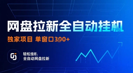 网盘拉新全自动挂G，独家项目，全自动运行完成拉新做任务，单窗口3张+【揭秘】-chywc