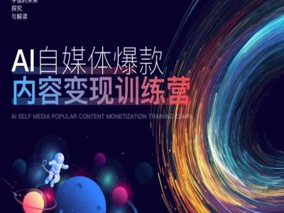 AI自媒体爆款内容变现训练营，20%底层逻辑，60%实操方法，20%案例拆解(即学即用)-chywc