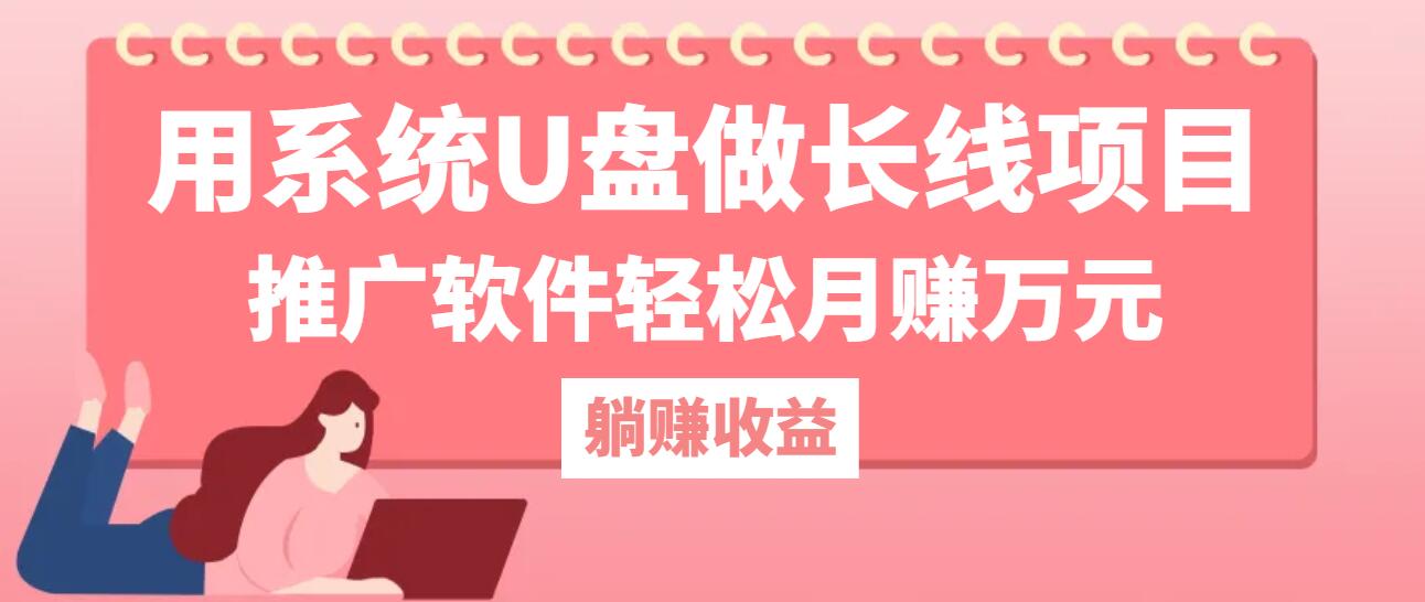 用系统U盘做长线项目，推广软件轻松月赚万元-chywc