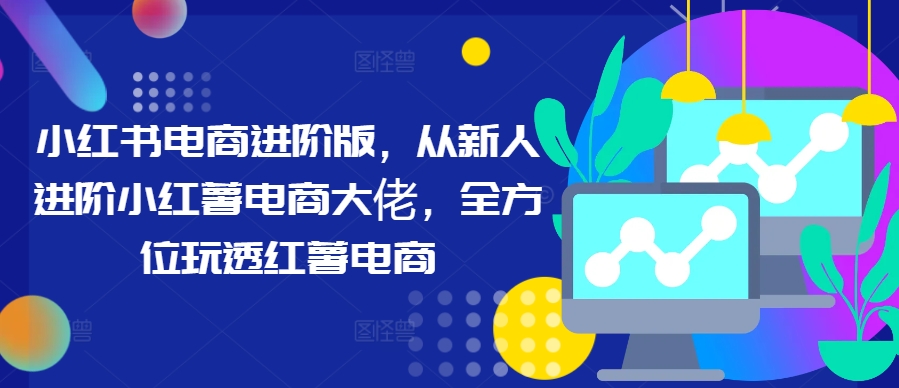 小红书电商进阶版，从新人进阶小红薯电商大佬，全方位玩透红薯电商-chywc