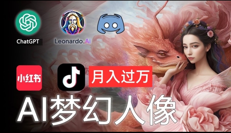 AI摄影梦幻人像：零基础也能月入过万的秘密【揭秘】-chywc