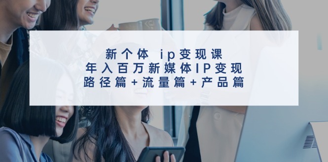 新个体ip变现课，年入百万新媒体IP变现，路径篇+流量篇+产品篇-chywc