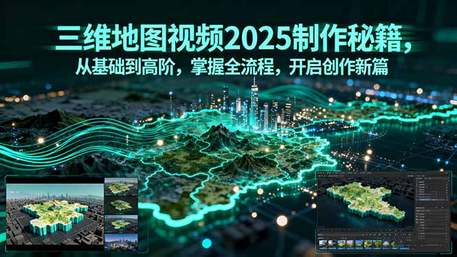 三维地图视频2025制作秘籍，从基础到高阶，掌握全流程，开启创作新篇-chywc