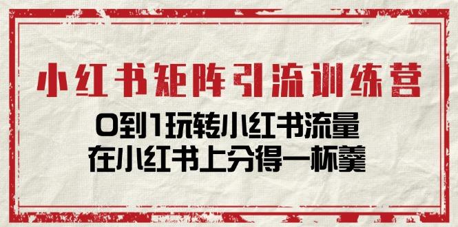 小红书矩阵引流训练营：0到1玩转小红书流量，在小红书上分得一杯羹-14节课-chywc