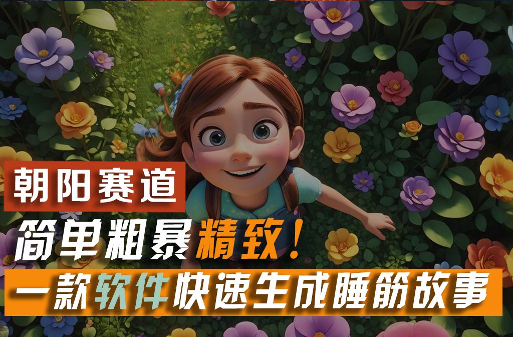 利用一款软件5分钟一条爆款睡筋故事，简单粗暴精致！小白月入2w+-chywc