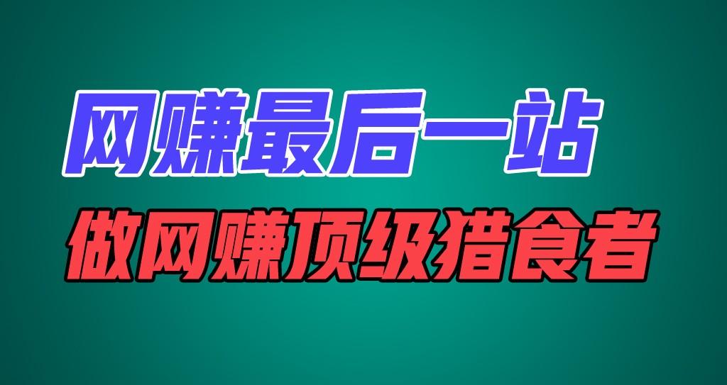 网赚最后一站，卖项目，做网赚顶级猎食者-chywc