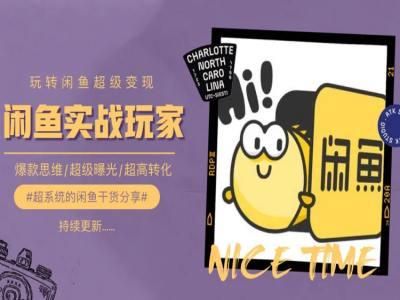 手把手教你0到1系统玩转闲鱼变现，爆款思维/超级曝光/超高转化-chywc