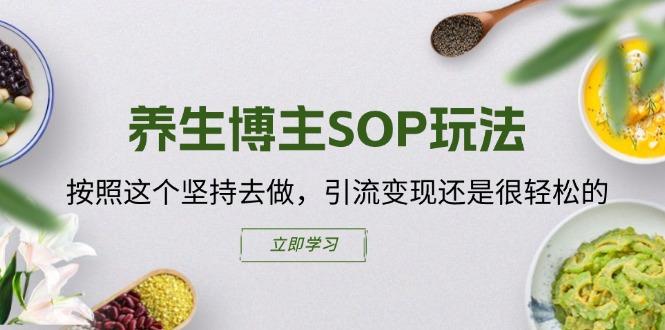养生博主SOP玩法，按照这个坚持去做，引流变现还是很轻松的-chywc