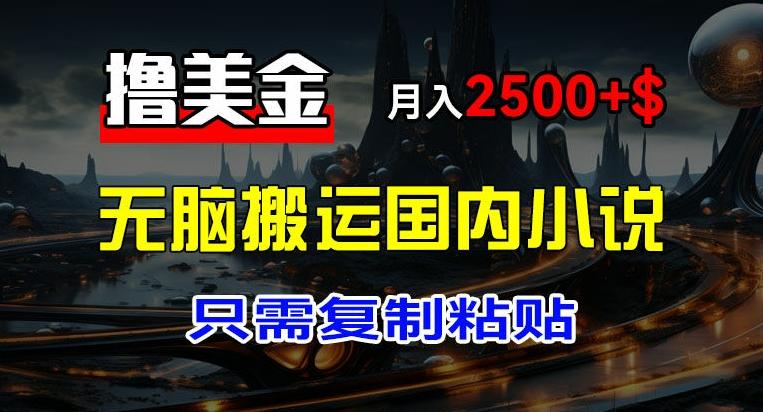 最新撸美金项目，搬运国内小说爽文，只需复制粘贴，稿费月入2500+美金，新手也能快速上手【揭秘】-chywc