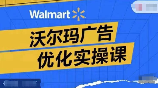 沃尔玛广告优化实操课，广告报告实操讲解，广告如何提高转化和ROAS等-chywc