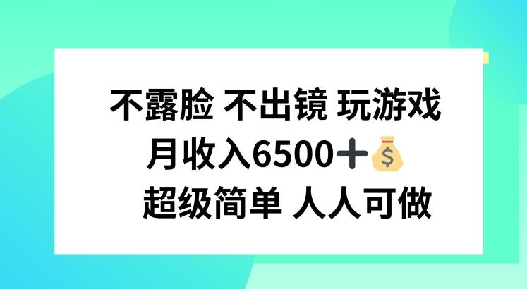 不露脸 不出境 玩游戏，月入6500 超级简单 人人可做【揭秘】-chywc