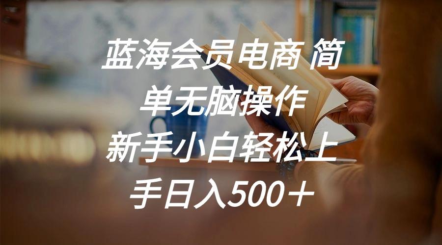 蓝海会员电商 简单无脑操作 新手小白轻松上手日入500＋-chywc