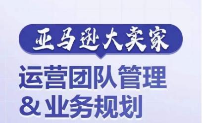 亚马逊大卖家-运营团队管理&业务规划，为你揭秘如何打造超强实力的运营团队-chywc