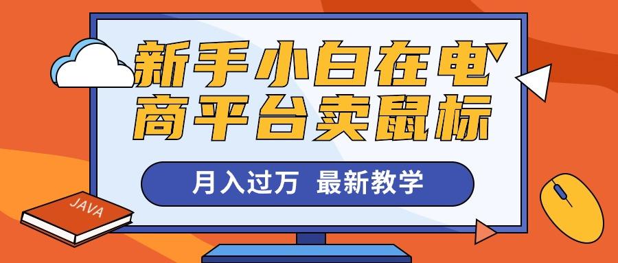 新手小白在电商平台卖鼠标月入过万，最新赚钱教学-chywc