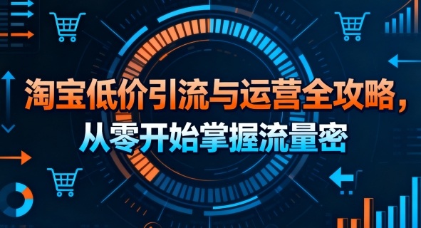 淘宝低价引流与运营全攻略，从零开始掌握流量密码-chywc