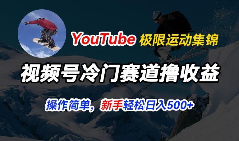 视频号冷门赛道撸收益，YouTube搬运极限运动集锦，暴力起号，操作简单流量高，轻松日入5张【揭秘】-chywc