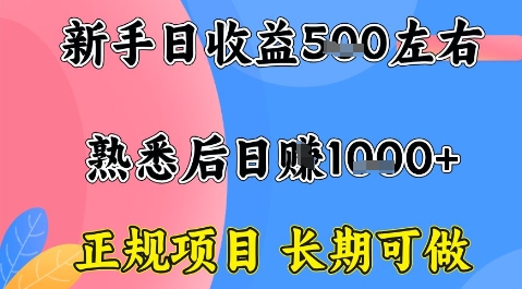 全年可变现项目，收益高无门槛，正规项目，长期可做，一天收益1k+一台电脑在家创业【揭秘】-chywc