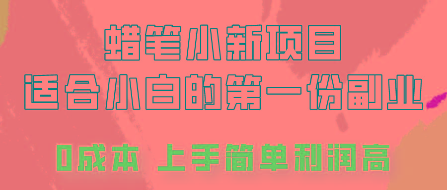 蜡笔小新项目拆解，0投入，0成本，小白一个月也能多赚3000+-chywc