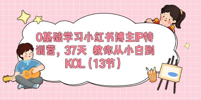 0基础学习小红书博主IP特训营，37天 教你从小白到KOL(13节-chywc
