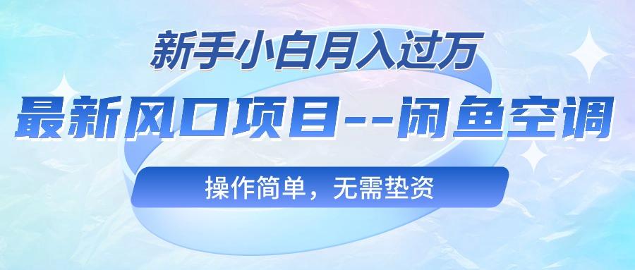 最新风口项目—闲鱼空调，新手小白月入过万，操作简单，无需垫资-chywc