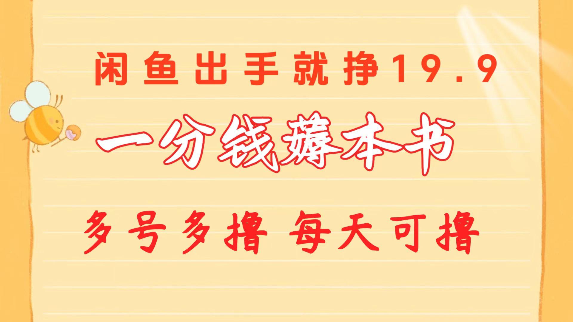 一分钱薅本书 闲鱼出售9.9-19.9不等 多号多撸  新手小白轻松上手-chywc