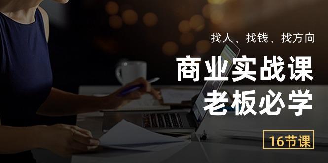 商业实战课【老板必学】：找人、找钱、找方向(16节课-chywc