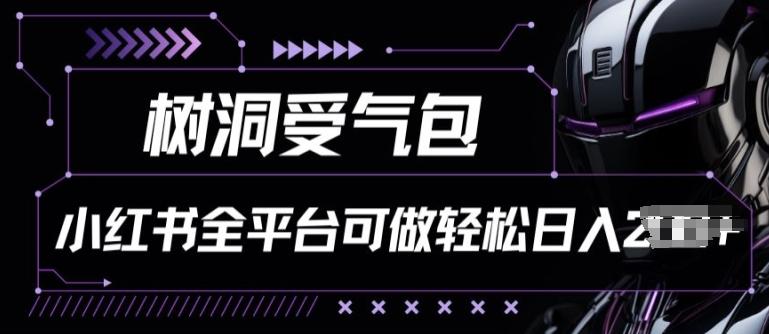 小红书等全平台树洞受气包项目，轻松日入一两张【揭秘】-chywc